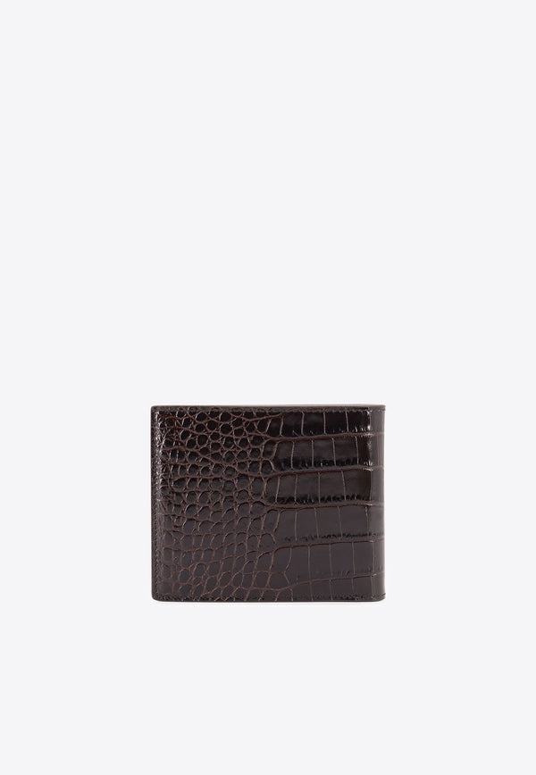 Tom Ford Croc-Embossed Leather Wallet Brown Y0410LCL439S1B087_Brown_29838802