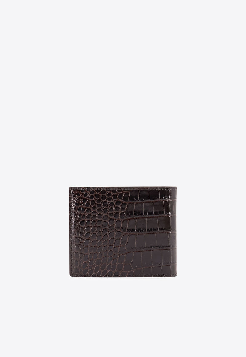 Tom Ford Croc-Embossed Leather Wallet Brown Y0410LCL439S1B087_Brown_29838802
