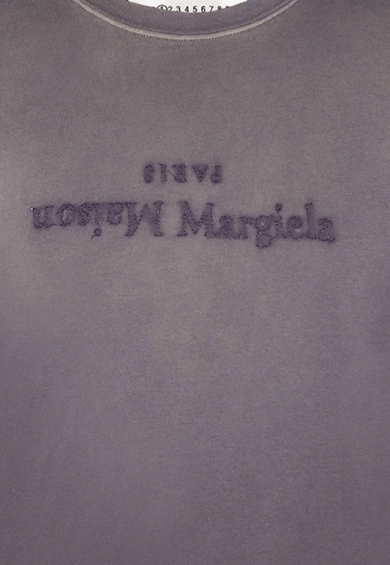 Maison Margiela Rewashed Logo T-shirt Purple S51GC0526S20079969_AUBERGINE_29843927