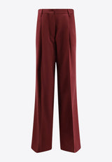 Dries Van Noten Portias Tailored Wool Pants Maroon 2520109222248360_Brique_29847278