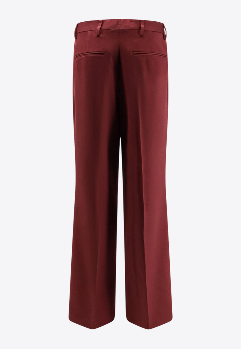 Dries Van Noten Portias Tailored Wool Pants Maroon 2520109222248360_Brique_29847278