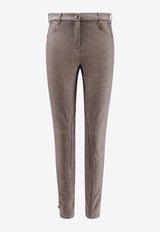 Burberry Herringbone Jodhpurs Pants Gray 8116806C4055_WLNUT BRWN/TAUPE BGE_29839530