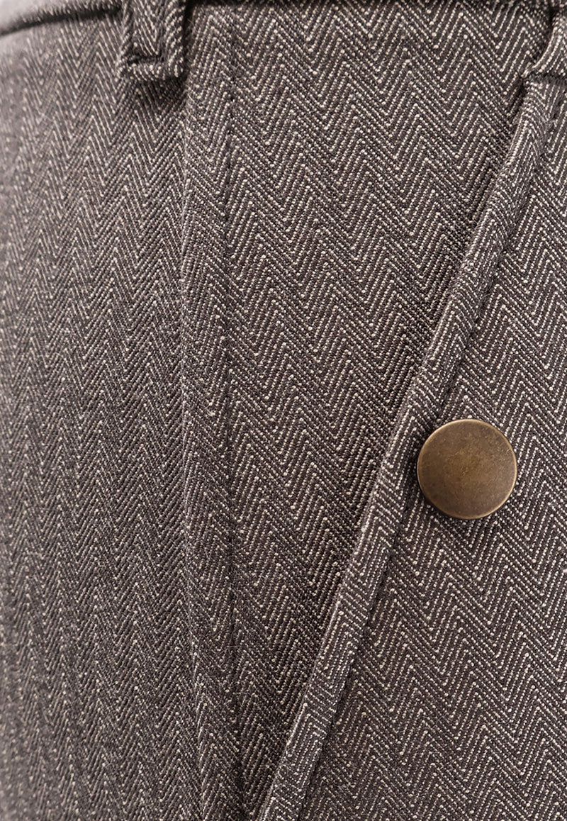 Burberry Herringbone Jodhpurs Pants Gray 8116806C4055_WLNUT BRWN/TAUPE BGE_29839530