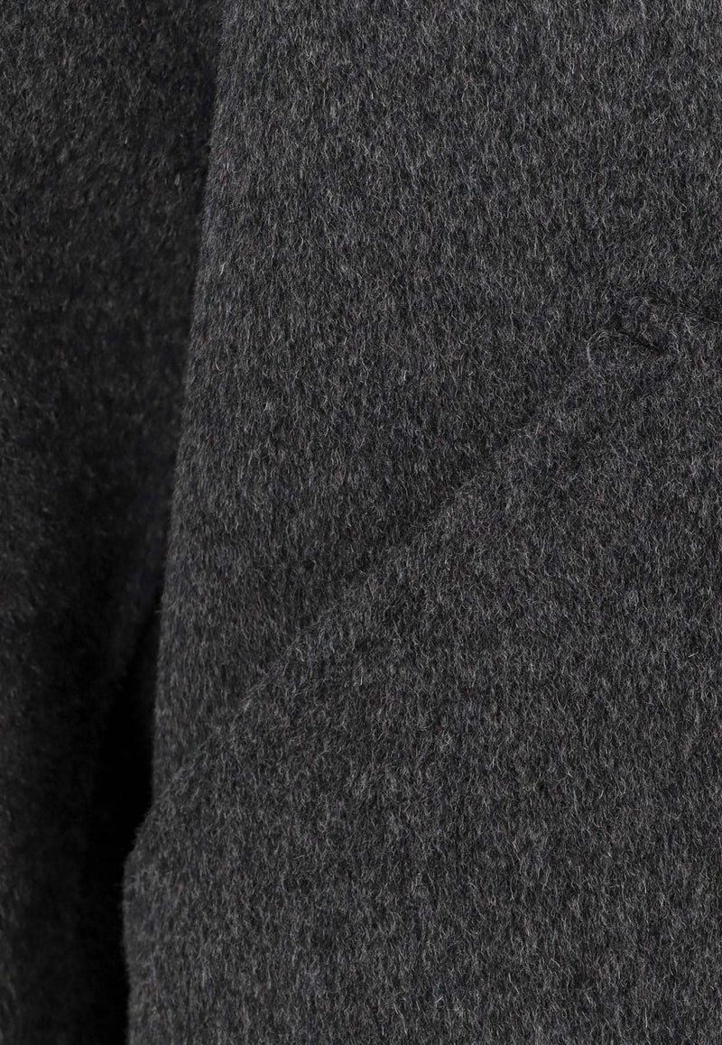 Paltò Dante Zip-Up Wool Jacket Gray B51PUDANTDOU746_White_35065911