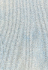 Represent Distressed Reversible Fade-Out Sweater Sky Blue MLM10021708_CLOUD_29841822