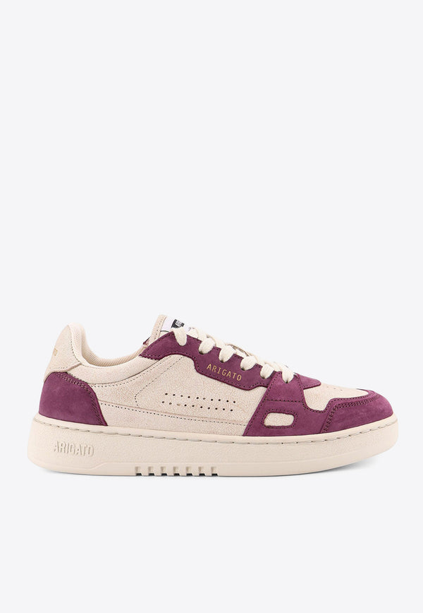 Axel Arigato Dice Lo Leather and Suede Sneakers Purple F3397002LIGHT BEIGE DARK BURGUNDY_Bianco Marrone_33001991