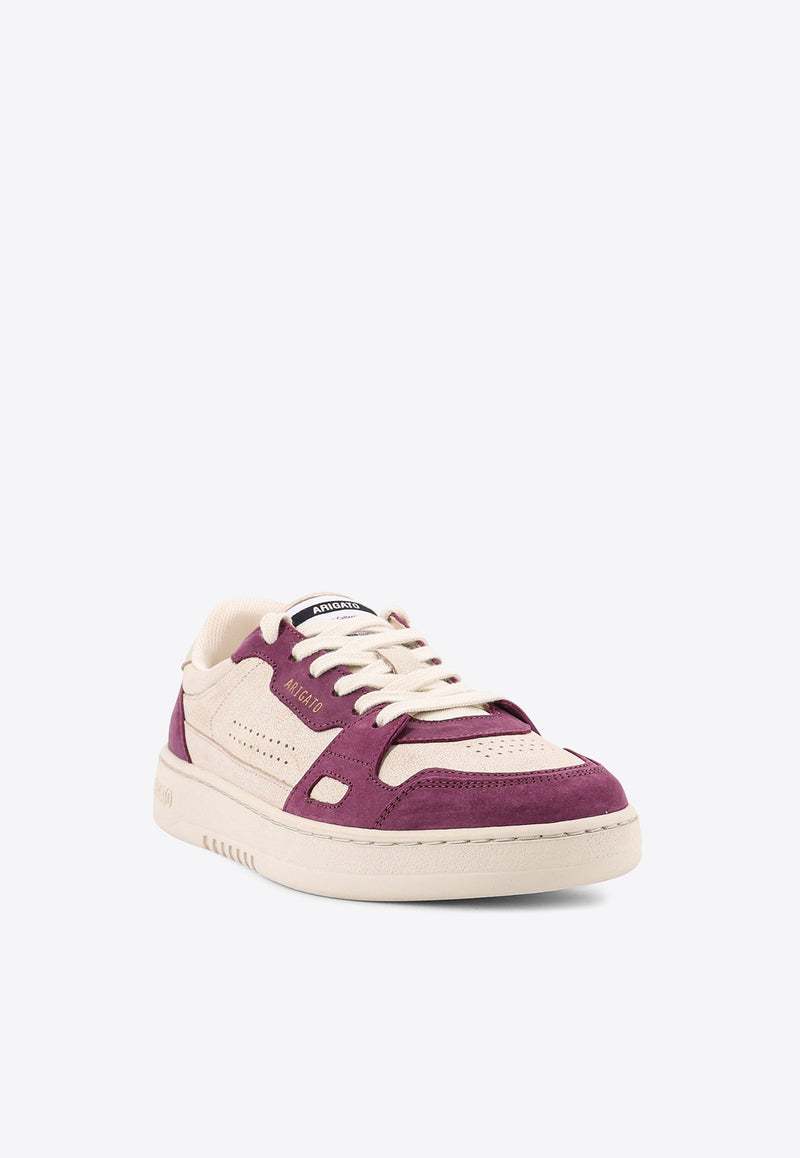 Axel Arigato Dice Lo Leather and Suede Sneakers Purple F3397002LIGHT BEIGE DARK BURGUNDY_Bianco Marrone_33001991