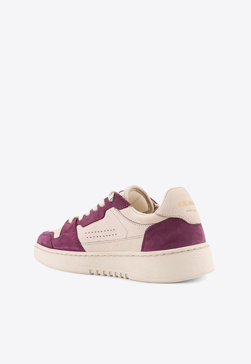 Axel Arigato Dice Lo Leather and Suede Sneakers Purple F3397002LIGHT BEIGE DARK BURGUNDY_Bianco Marrone_33001991