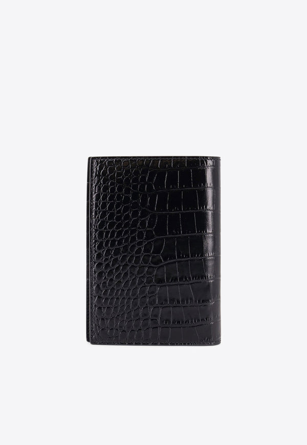 Tom Ford Croc-Embossed Leather Long Wallet Black Y0420LCL439G1N001_Black_29839293
