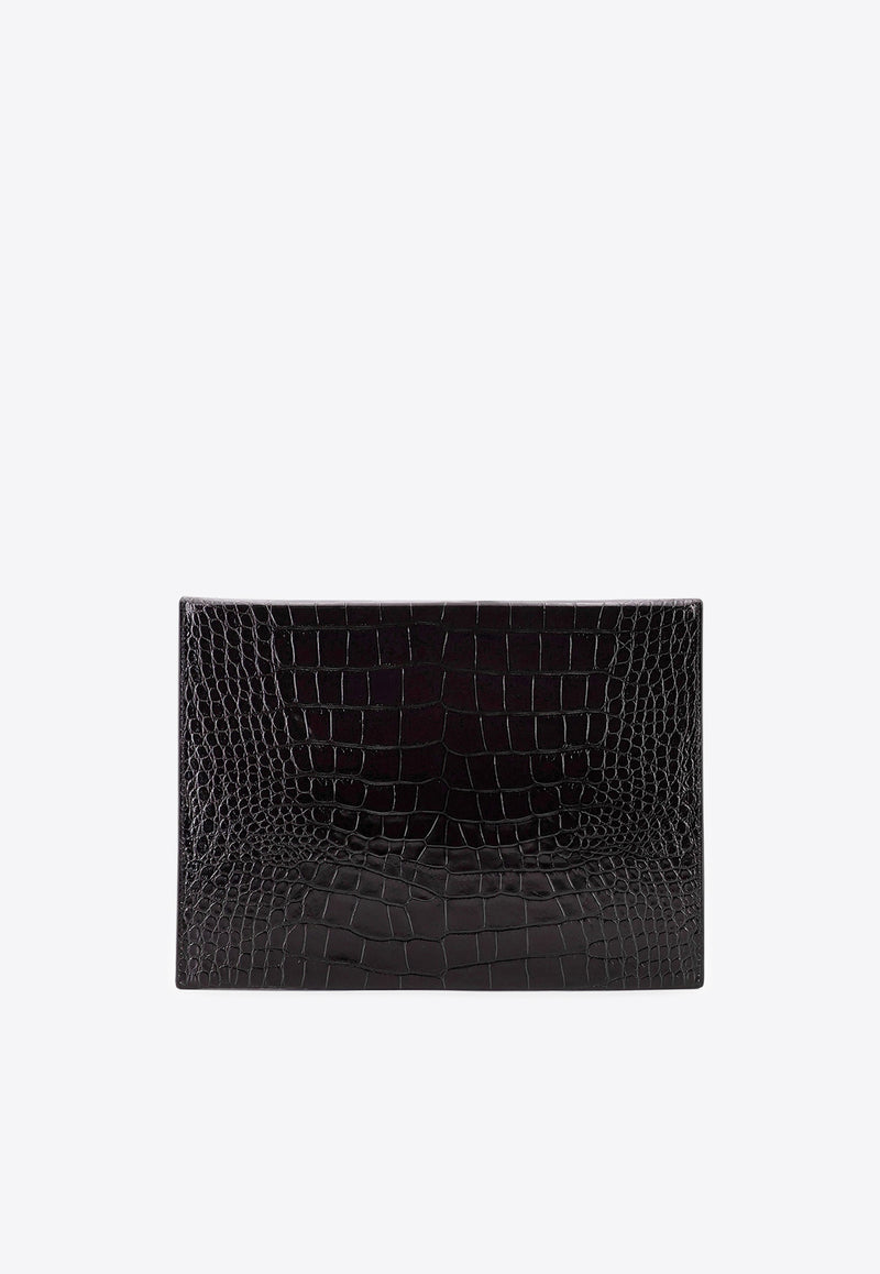 Tom Ford Document Holder in Croc-Embossed Leather Black H0692LCL439N1N001_Black_29838869