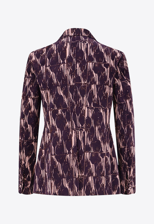 Dries Van Noten Beaura Double-Breasted  Corduroy Blazer Purple 2520104292331358_Purple_29848352