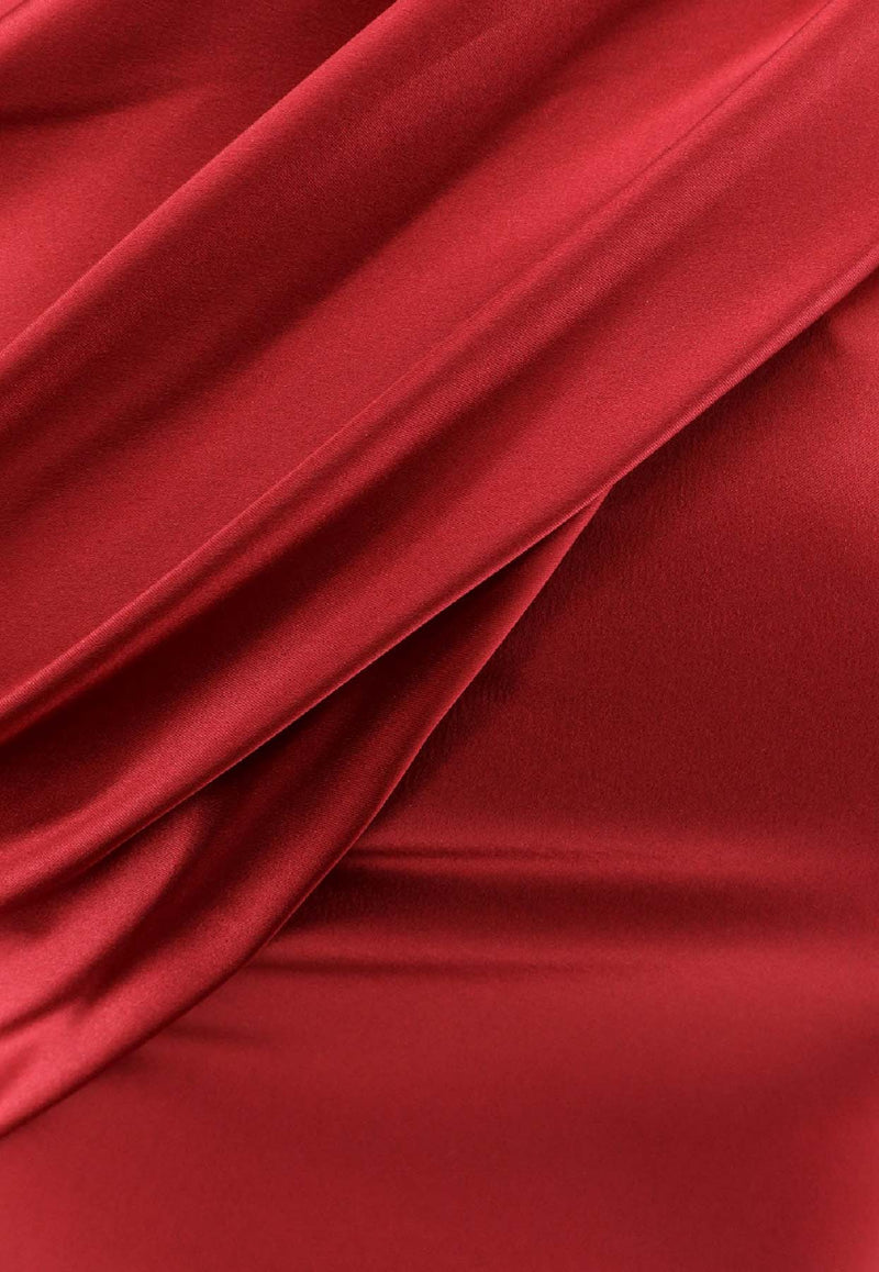 CHIARA BONI La Petite Robe Zenax One-Shoulder Mini Satin Dress Red ABCZENAXSATBS401_Brown_35065880