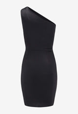 CHIARA BONI La Petite Robe Zenax One-Shoulder Mini Satin Dress Black ABCZENAXSATBS37_Black_35066060