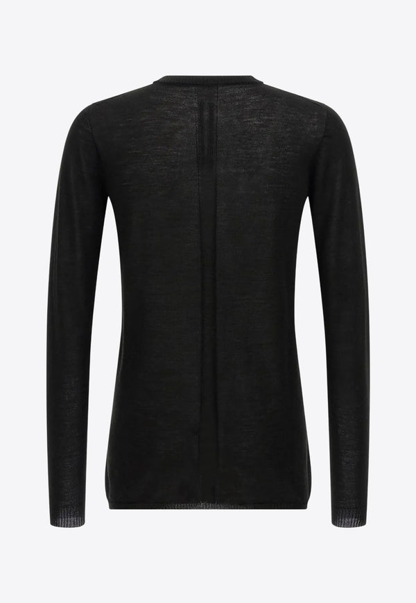 Rick Owens Biker Level Long-Sleeved Sweater Black RU02E1622ML_09