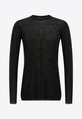 Rick Owens Biker Level Long-Sleeved Sweater Black RU02E1622ML_09