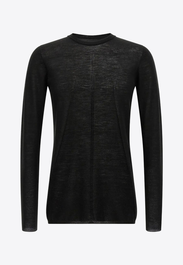 Rick Owens Biker Level Long-Sleeved Sweater Black RU02E1622ML_09