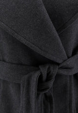 Dries Van Noten Double-Breasted Belted Coat Gray 2520105352118803_Grey_29842456