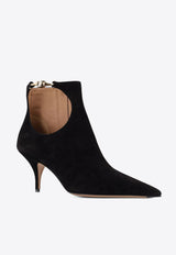 Ferragamo Agia 70 Cut-Out Suede Ankle Boots Black 01K359784948NERO_Black_29847314
