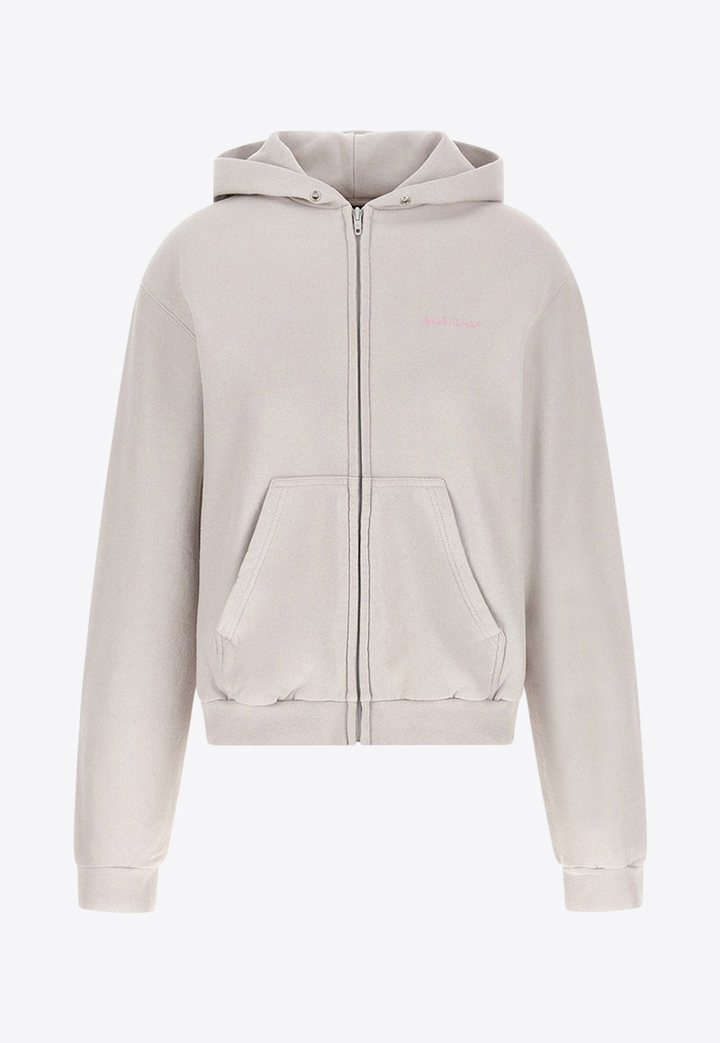 Balenciaga Classic Zip-Up Hooded Sweatshirt Off-white 851236TTVJ22420_White_37029902