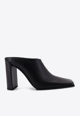 Alaïa 90 Square-Toe Mules in Calf Leather Black AA3M2006I049999_Black_30005043
