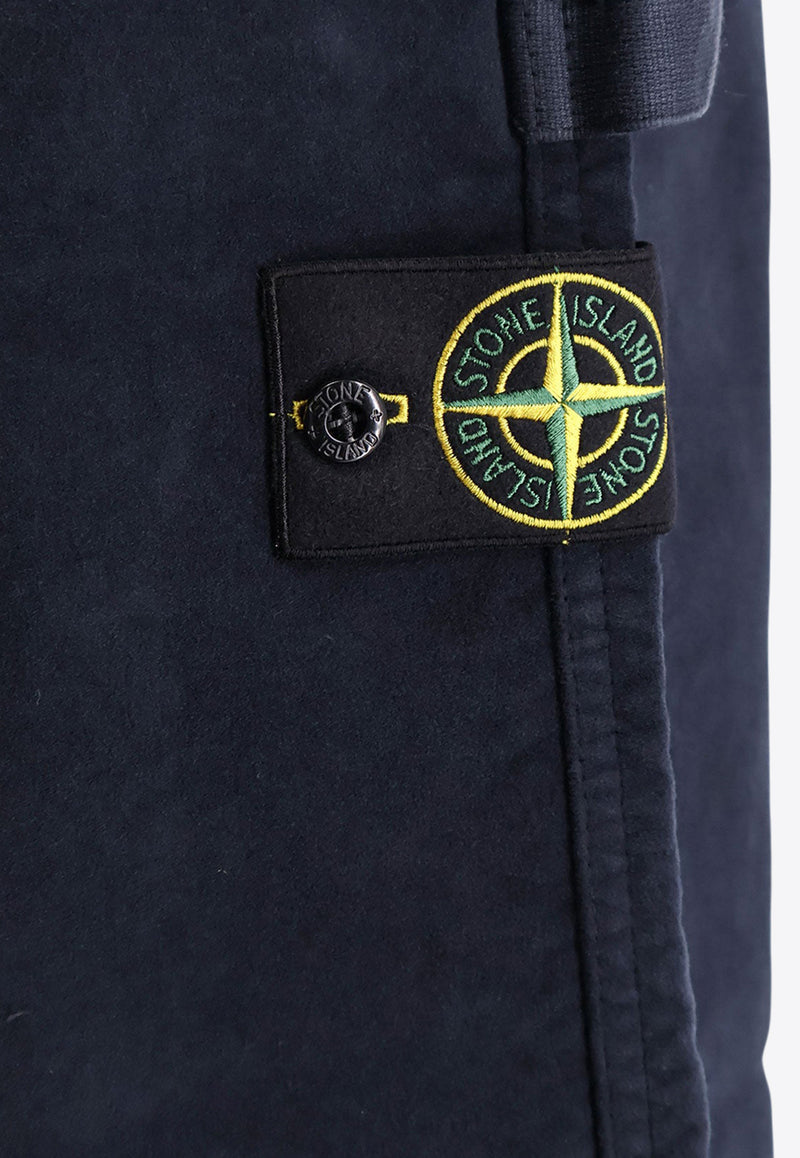 Stone Island Straight-Leg Velvet Pants Blue K2S153100023S0228V0020_Blue_29842621