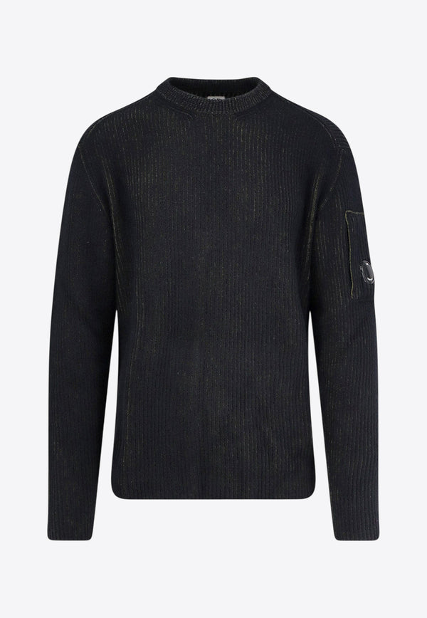 C.P. Company Signature Lens Fleece Sweater Charcoal 19CMKN307A006170A652_CAPERS_29841176