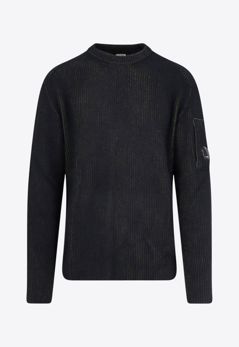 C.P. Company Signature Lens Fleece Sweater Charcoal 19CMKN307A006170A652_CAPERS_29841176