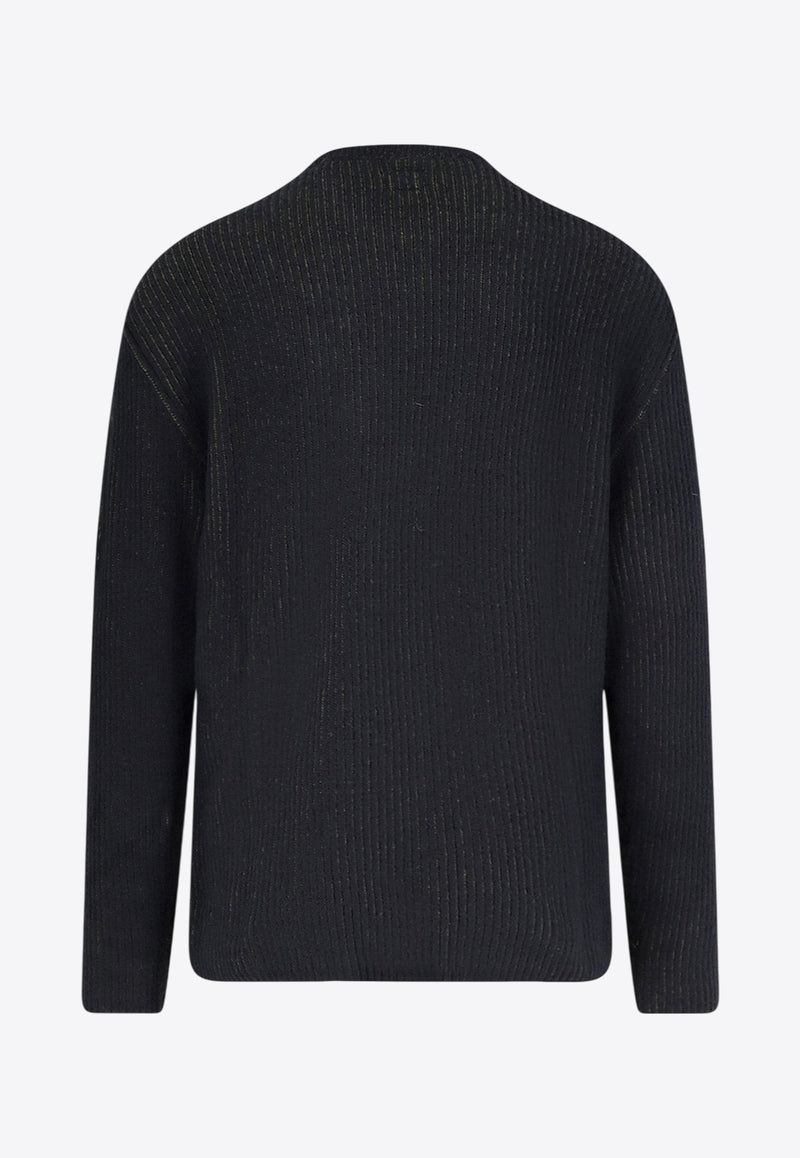 C.P. Company Signature Lens Fleece Sweater Charcoal 19CMKN307A006170A652_CAPERS_29841176