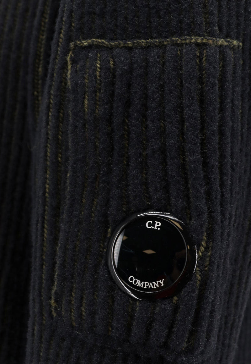 C.P. Company Signature Lens Fleece Sweater Charcoal 19CMKN307A006170A652_CAPERS_29841176
