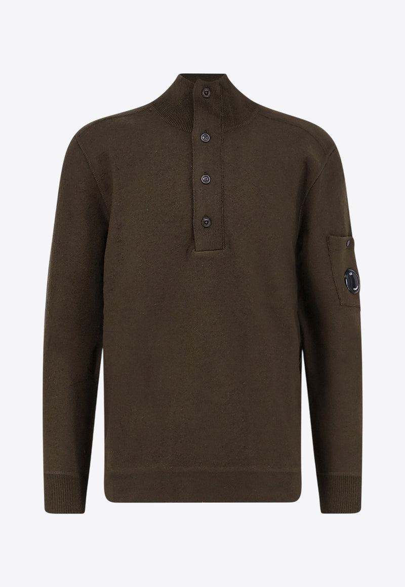 C.P. Company Signature Lens Polo Sweater Green 19CMKN199A110468A683_IVY GREEN_29846367