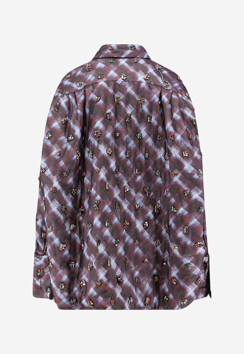 Dries Van Noten Cartan Embellished Shirt Purple 2520107922111358_Purple_29842831