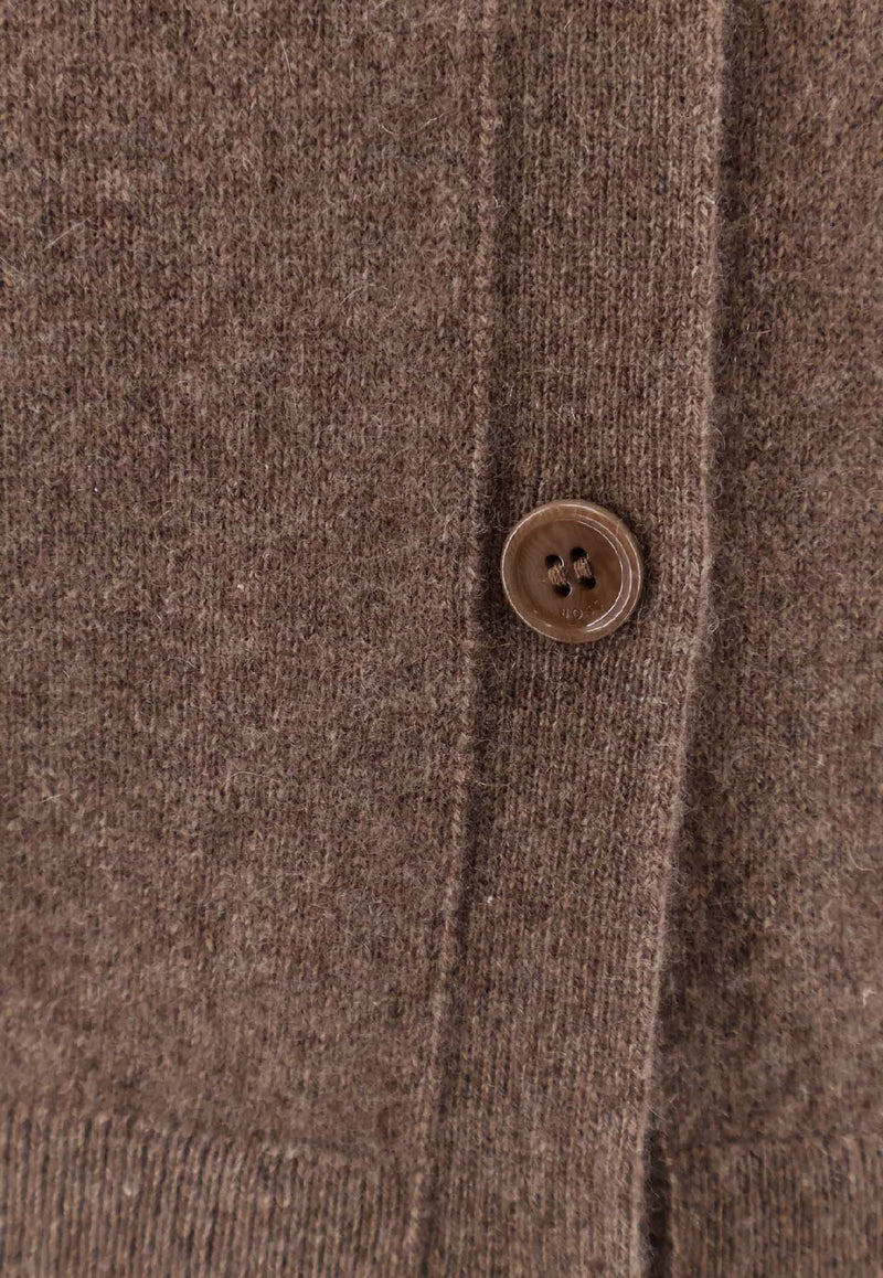 Hugo Boss Essential Cashmere Cardigan Brown 50548814247_OPEN BROWN_30893677