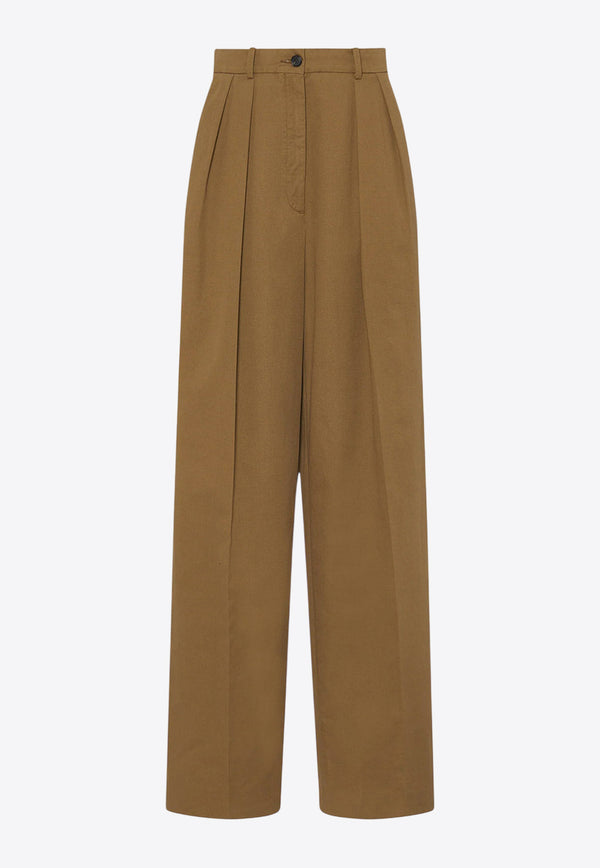 The Row Igor Straight-Leg Pants Brown 5629W3670RKS_DARK SAND_29855746