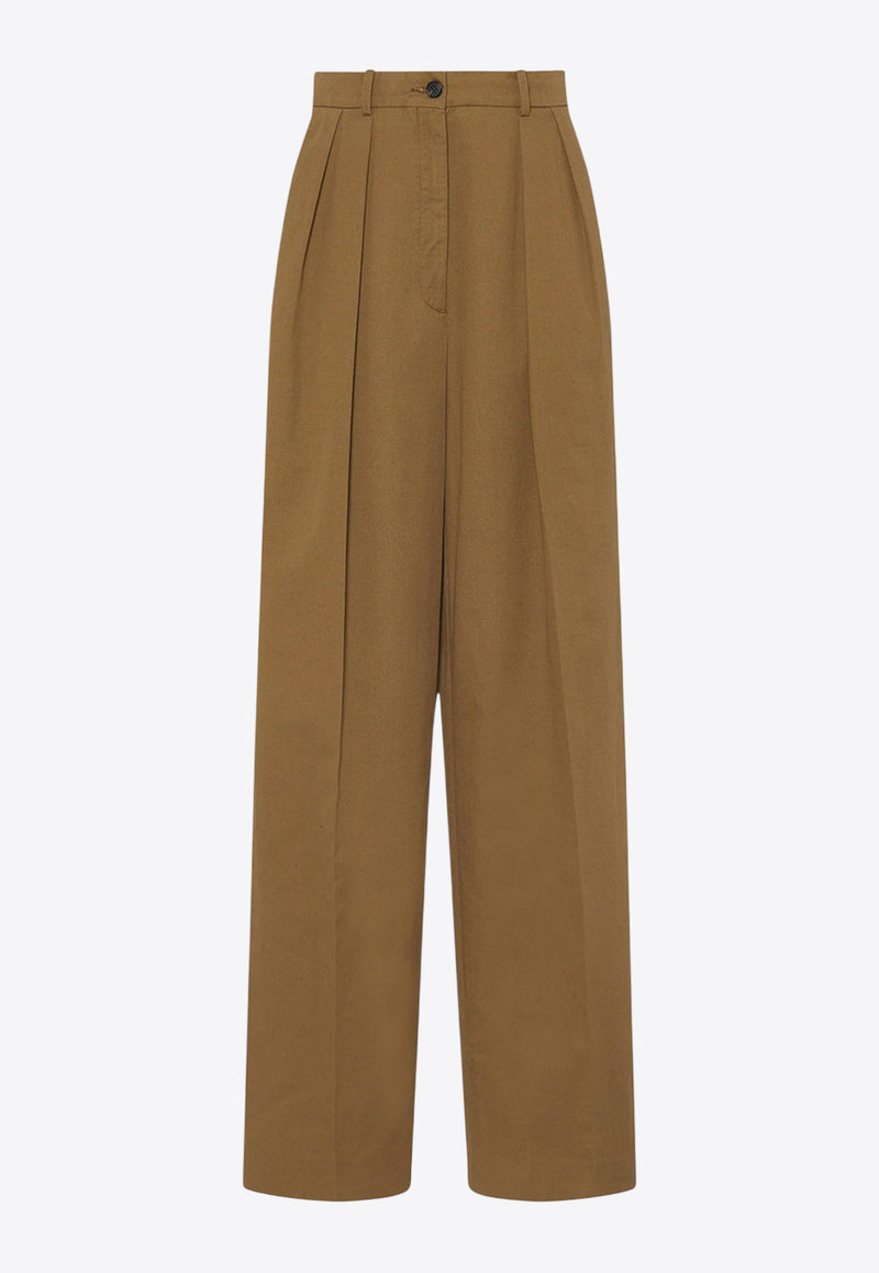 The Row Igor Straight-Leg Pants Brown 5629W3670RKS_DARK SAND_29855746