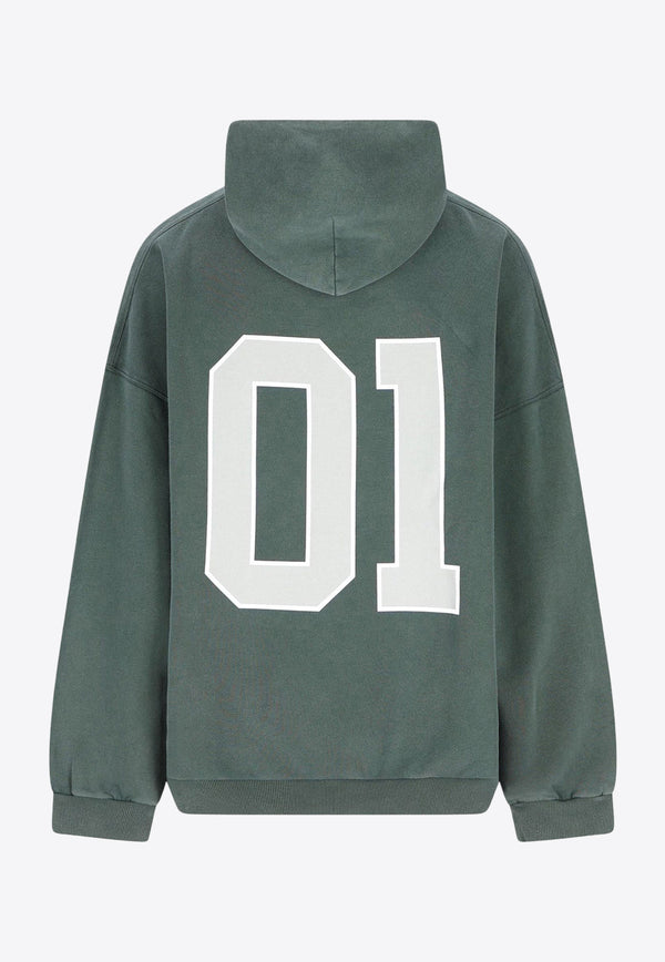 Balenciaga Oversized Basketball Hooded Sweatshirt Green 821861TTVG36399_Green_37029899