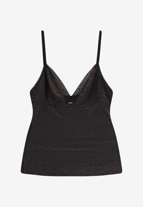 Hugo Boss Lace-Trimmed Top and Brief Set - Set of 2 Black 50550368001_Black_30893645