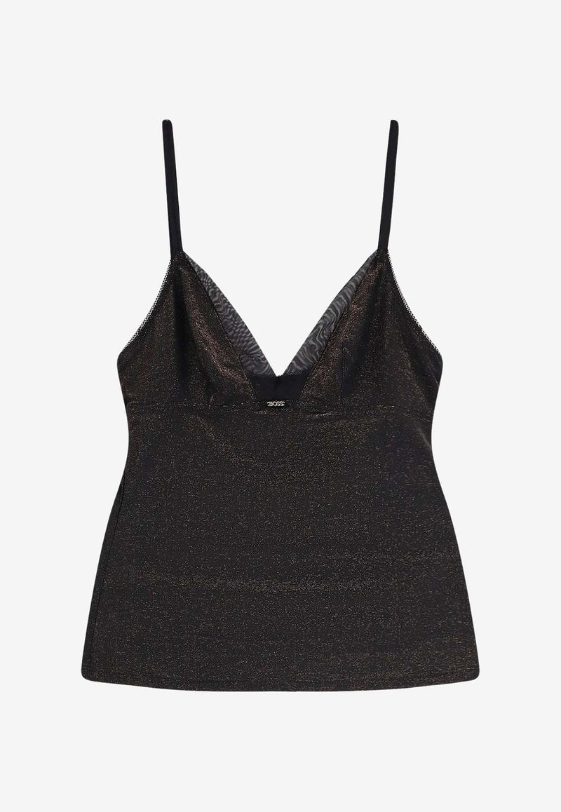 Hugo Boss Lace-Trimmed Top and Brief Set - Set of 2 Black 50550368001_Black_30893645