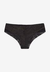 Hugo Boss Lace-Trimmed Top and Brief Set - Set of 2 Black 50550368001_Black_30893645