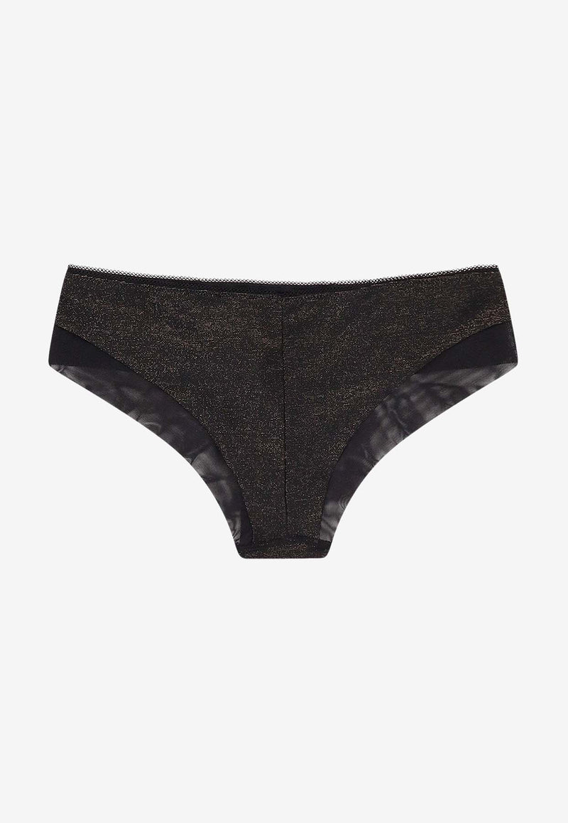 Hugo Boss Lace-Trimmed Top and Brief Set - Set of 2 Black 50550368001_Black_30893645