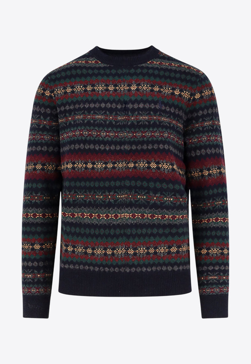 Polo Ralph Lauren Patterned Wool Sweater Multicolor 710981615001_NAVY COMBO_29842881