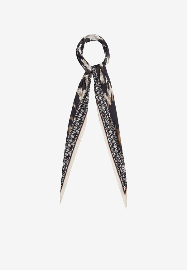 Pierre-Louis Mascia Aloe Printed Silk Scarf Multicolor ALOEUWSW065X120LMF515817101_MultiColour_35065785