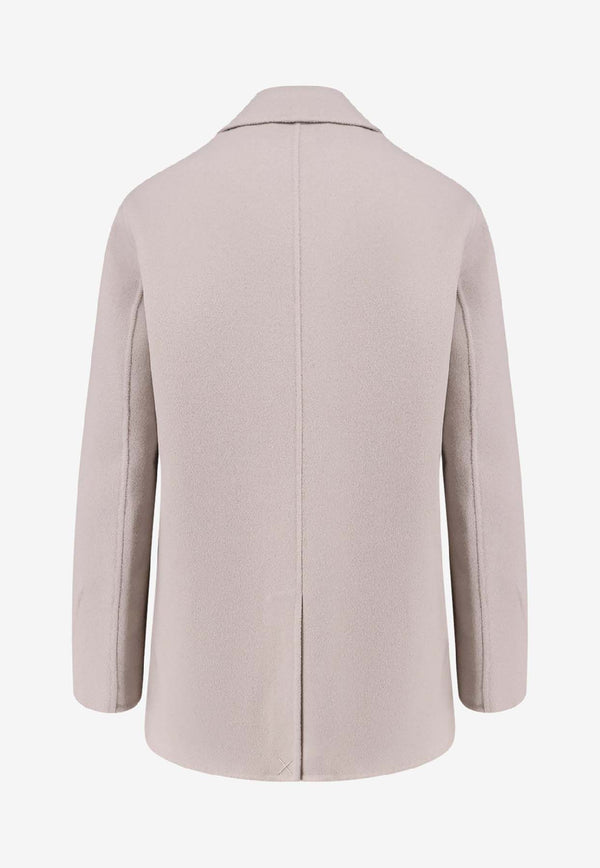 Paltò Ariella Double-Breasted Wool Coat Beige B51PDARIEDOU702_Bianco grigio_35065885