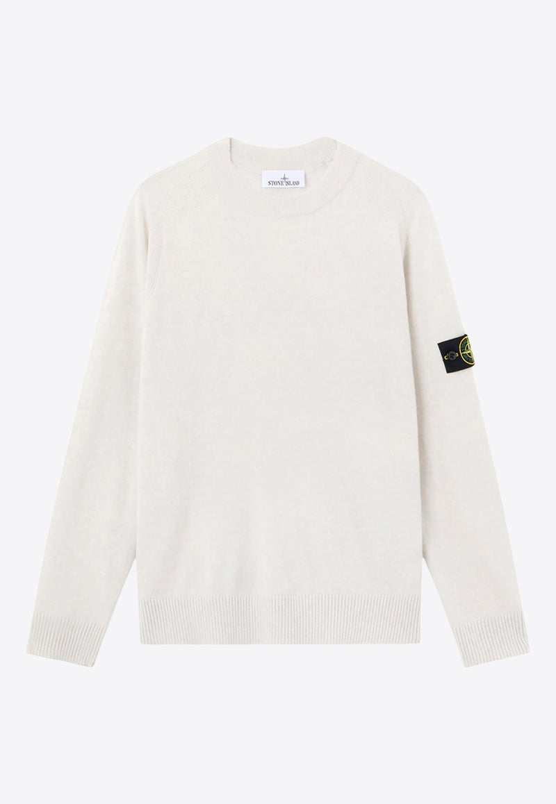 Stone Island Wool V-neck Sweater White K2S155100065S00B4V0M93_White_29840080
