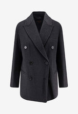 Paltò Ariella Double-Breasted Wool Coat Gray B51PDARIEDOU772_Anthracite_35066072