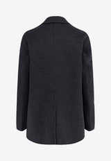 Paltò Ariella Double-Breasted Wool Coat Gray B51PDARIEDOU772_Anthracite_35066072