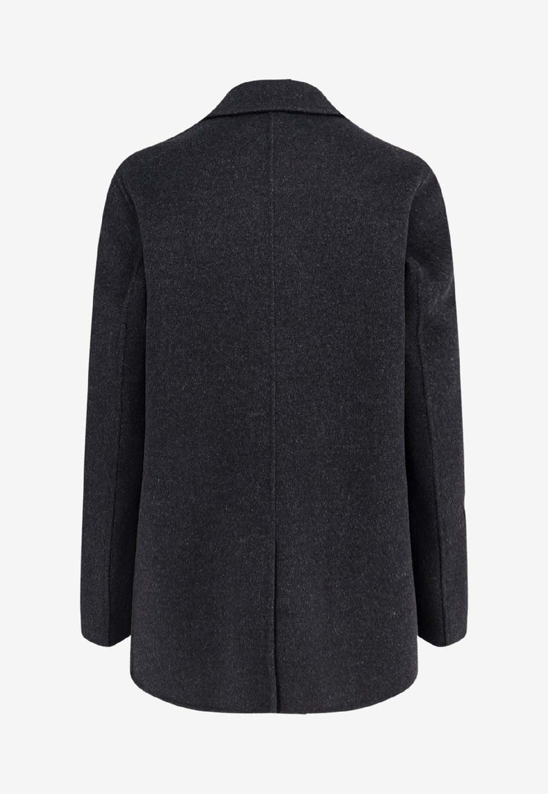 Paltò Ariella Double-Breasted Wool Coat Gray B51PDARIEDOU772_Anthracite_35066072