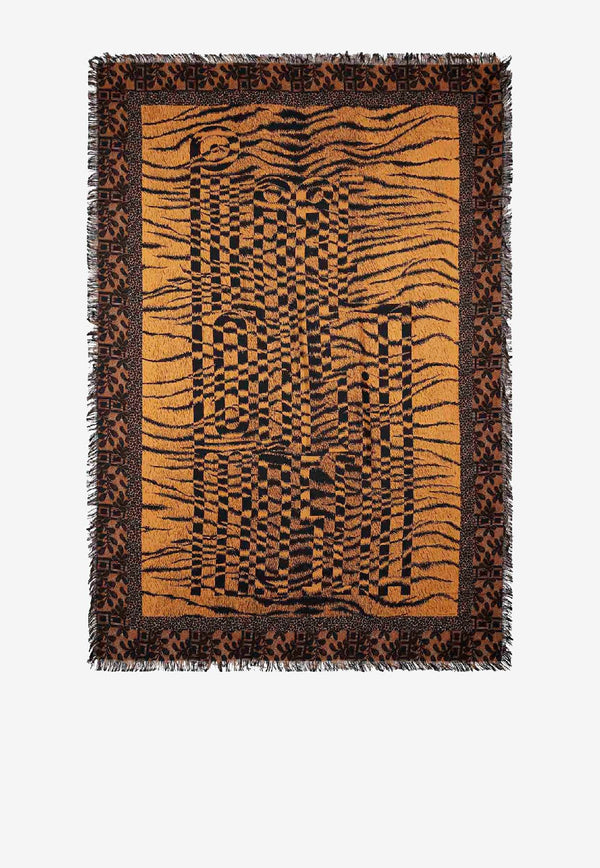 Pierre-Louis Mascia Aloe Printed Silk Fringed Scarf Multicolor ALOEUWSW135X195S4515639101_MultiColour_35066021