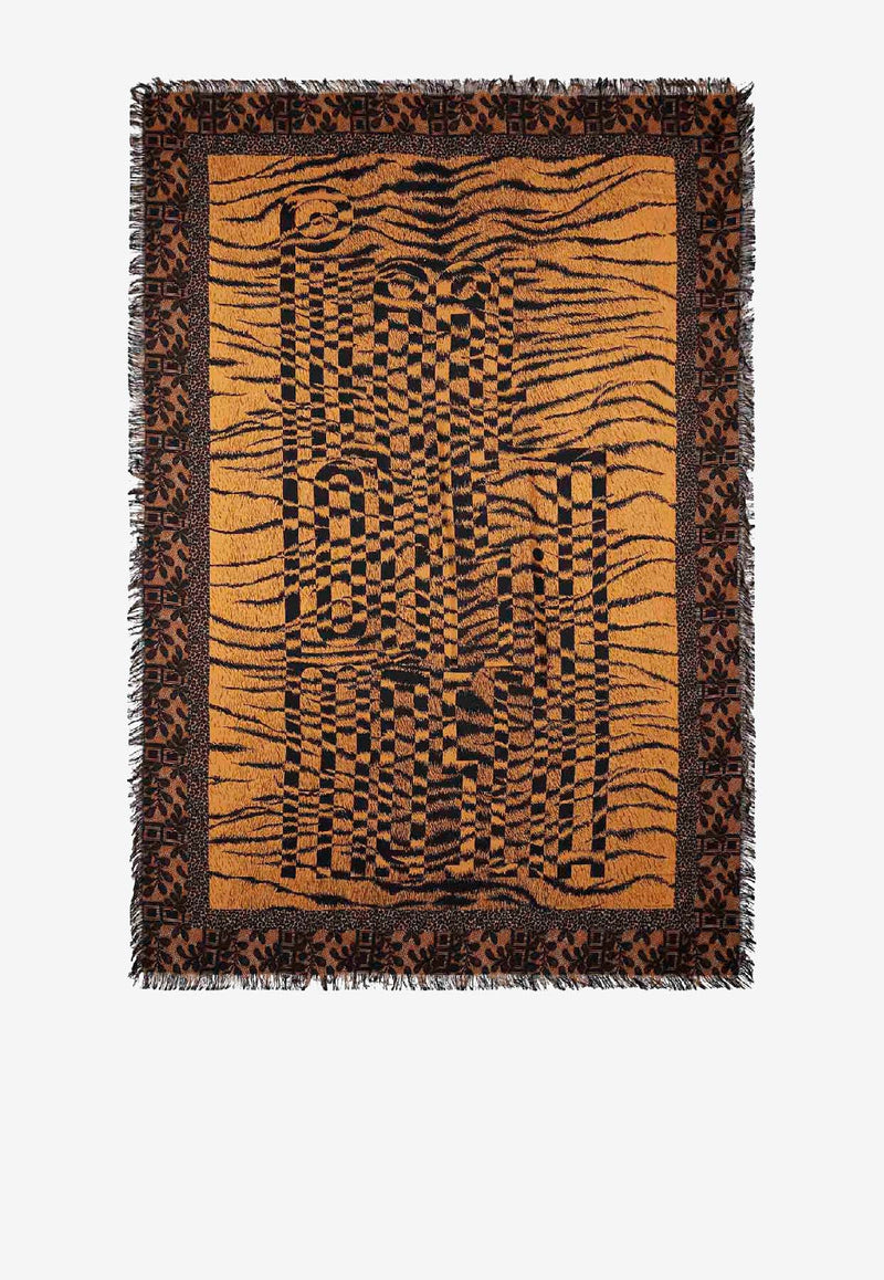 Pierre-Louis Mascia Aloe Printed Silk Fringed Scarf Multicolor ALOEUWSW135X195S4515639101_MultiColour_35066021