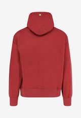 Barrow Logo Hooded Sweatshirt Burgundy F5BWUAHS068177_Bordeaux_29840444