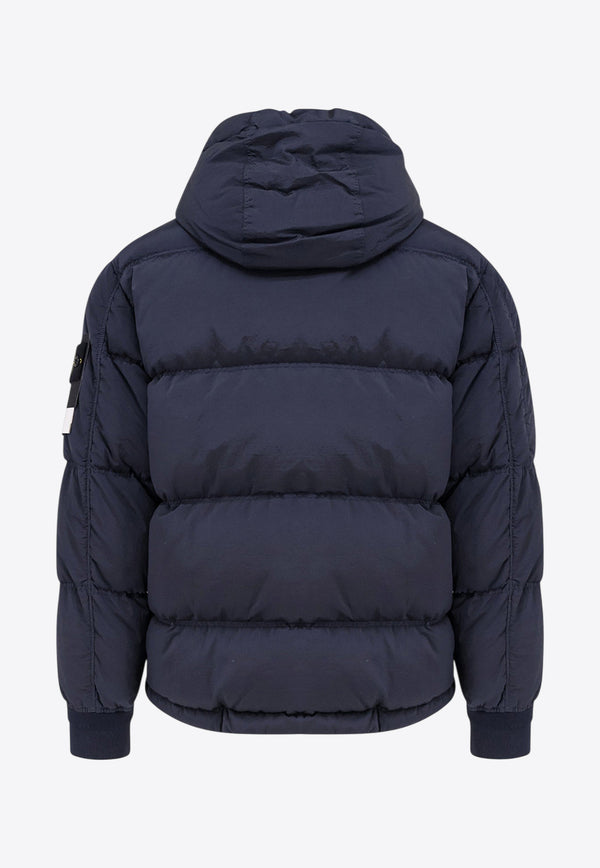Stone Island Zip-Up Down Jacket Blue K2S154100088S0019V0020_Blue_29847731